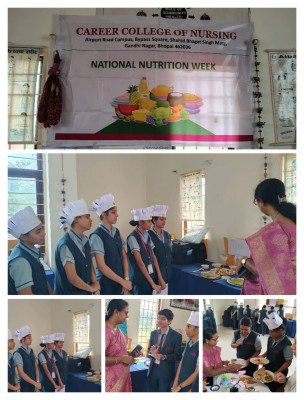 National Nutrition Week @ Career College of Nursing,Bhopal